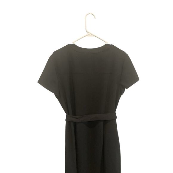 Talbots Womens Shirt Dress Size 14 Black Old Money Business Casual Office NEW - Picture 8 of 10